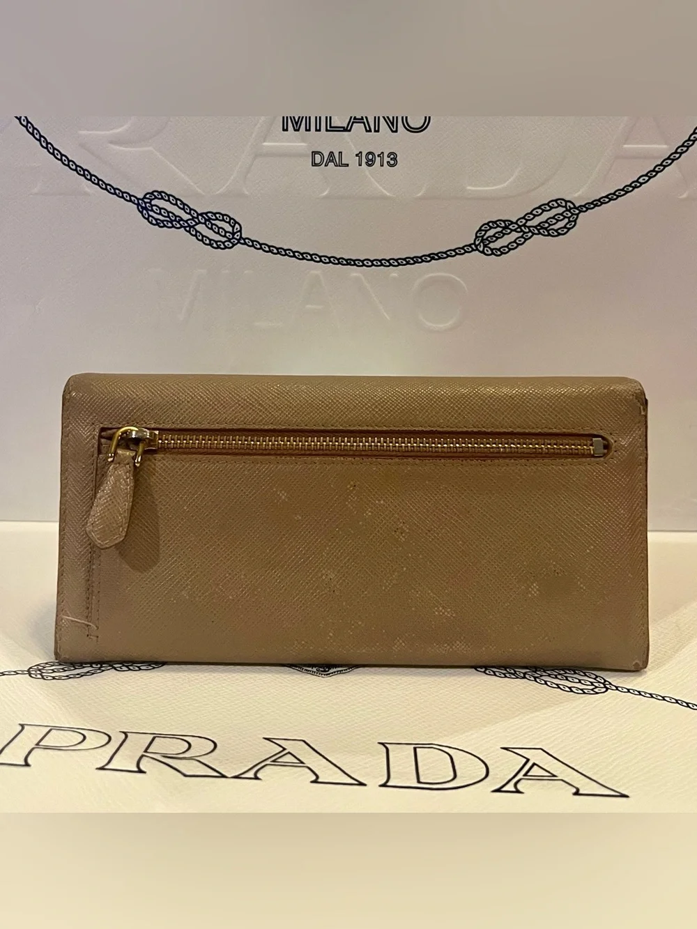 Prada Saffiano Leather Continental Wallet - Picture 8 of 16
